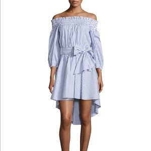 Caroline Constas off the shoulder dress